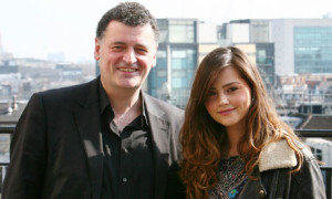 Jenna-Louise Coleman with Steven Moffat
